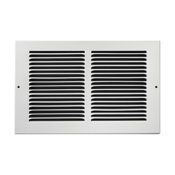 True Aire Tru Aire 6 in. H X 10 in. W 1-Way Powder Coat White Steel Floor Baseboard Register C123RW10X6 - main